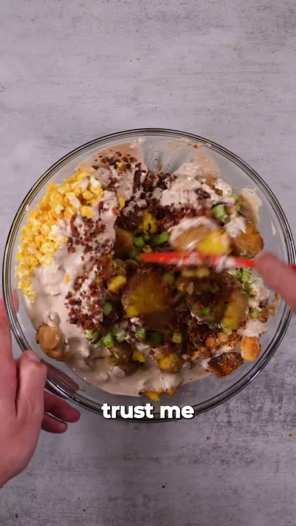 Caesar Potato Salad with Garlic Confit