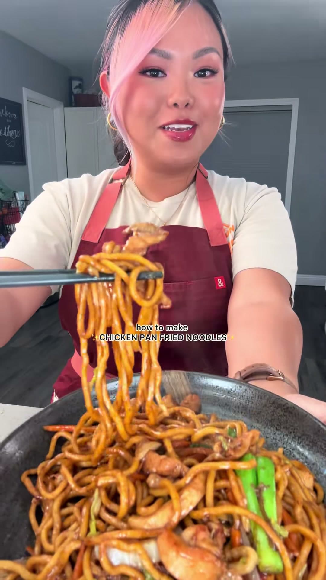 Chicken Pan-Fried Noodles