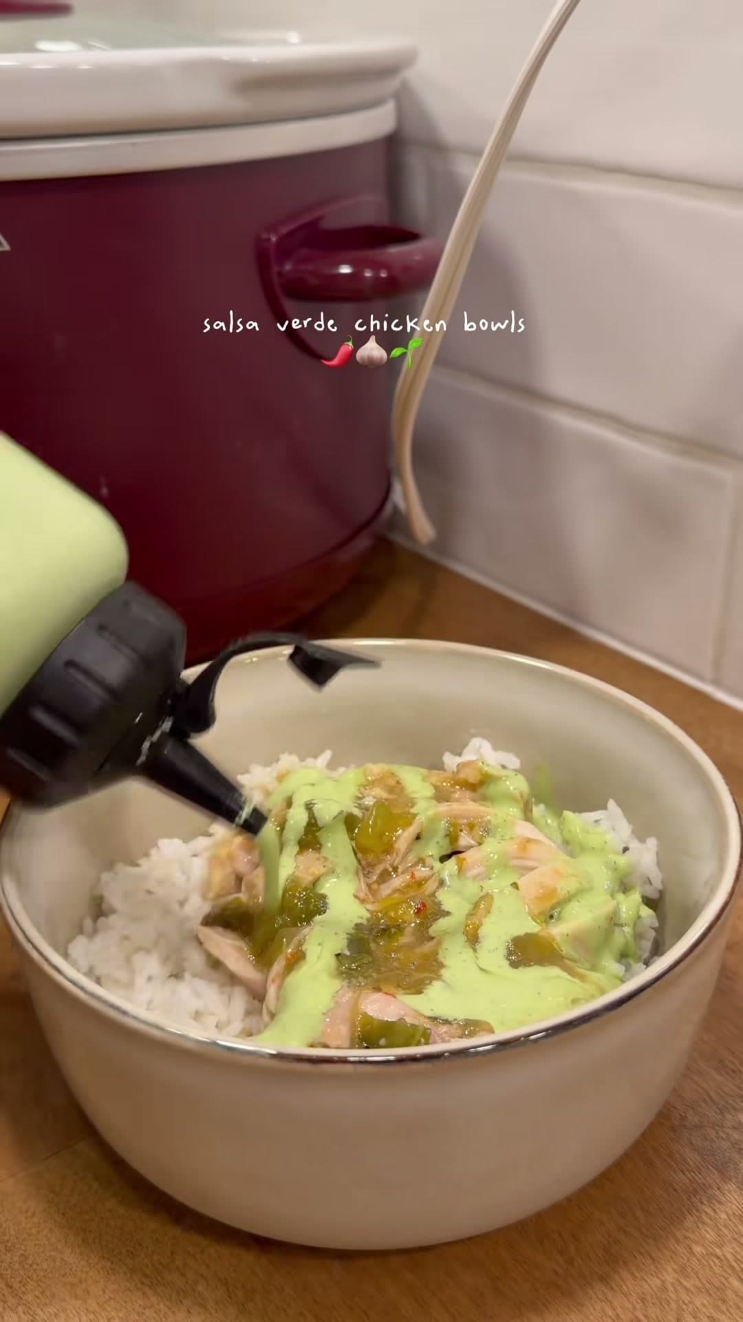 Salsa Verde Chicken Bowls