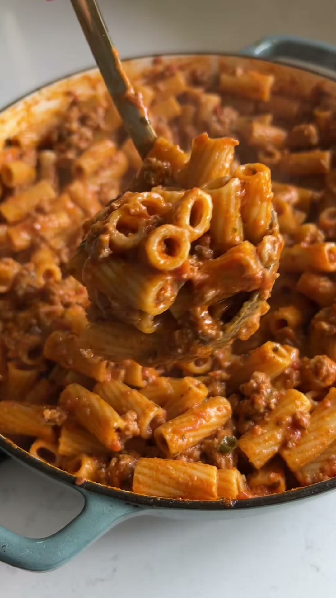 Sausage and Boursin Pasta
