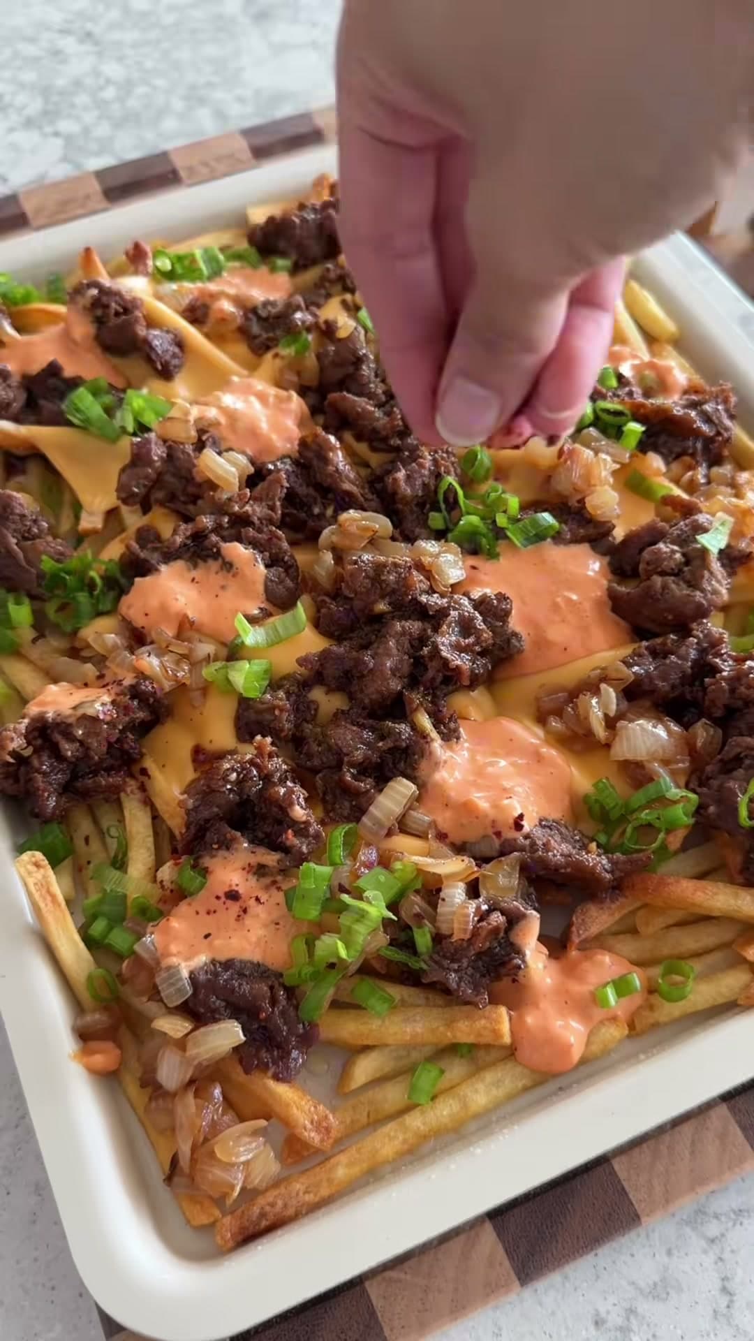 Korean-American Bulgogi Animal Style Fries