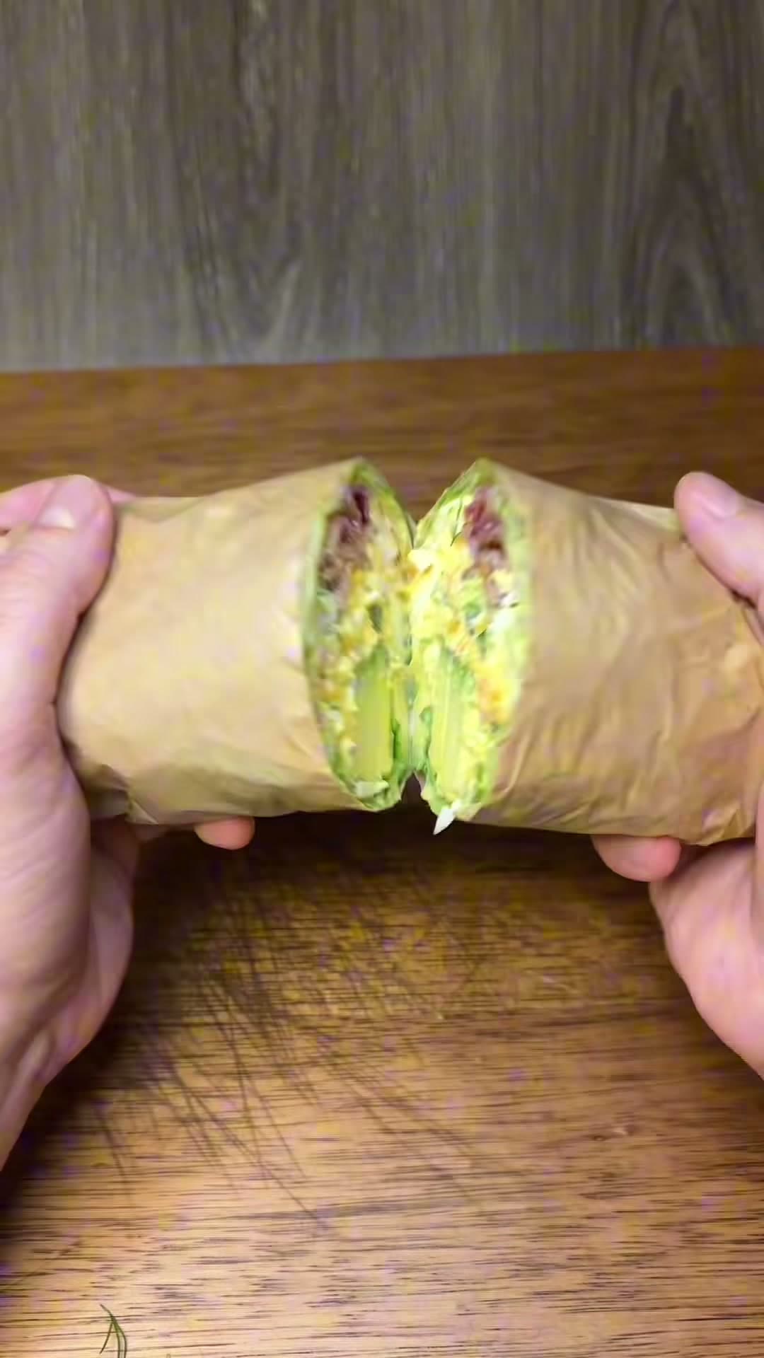 Egg Salad and Bacon Lettuce Wrap