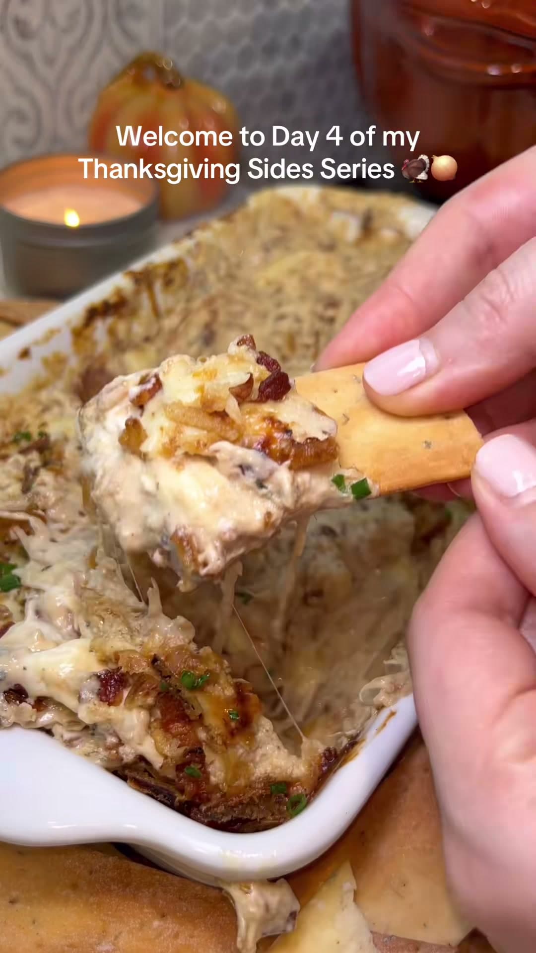 Caramelized Onion and Bacon Dip