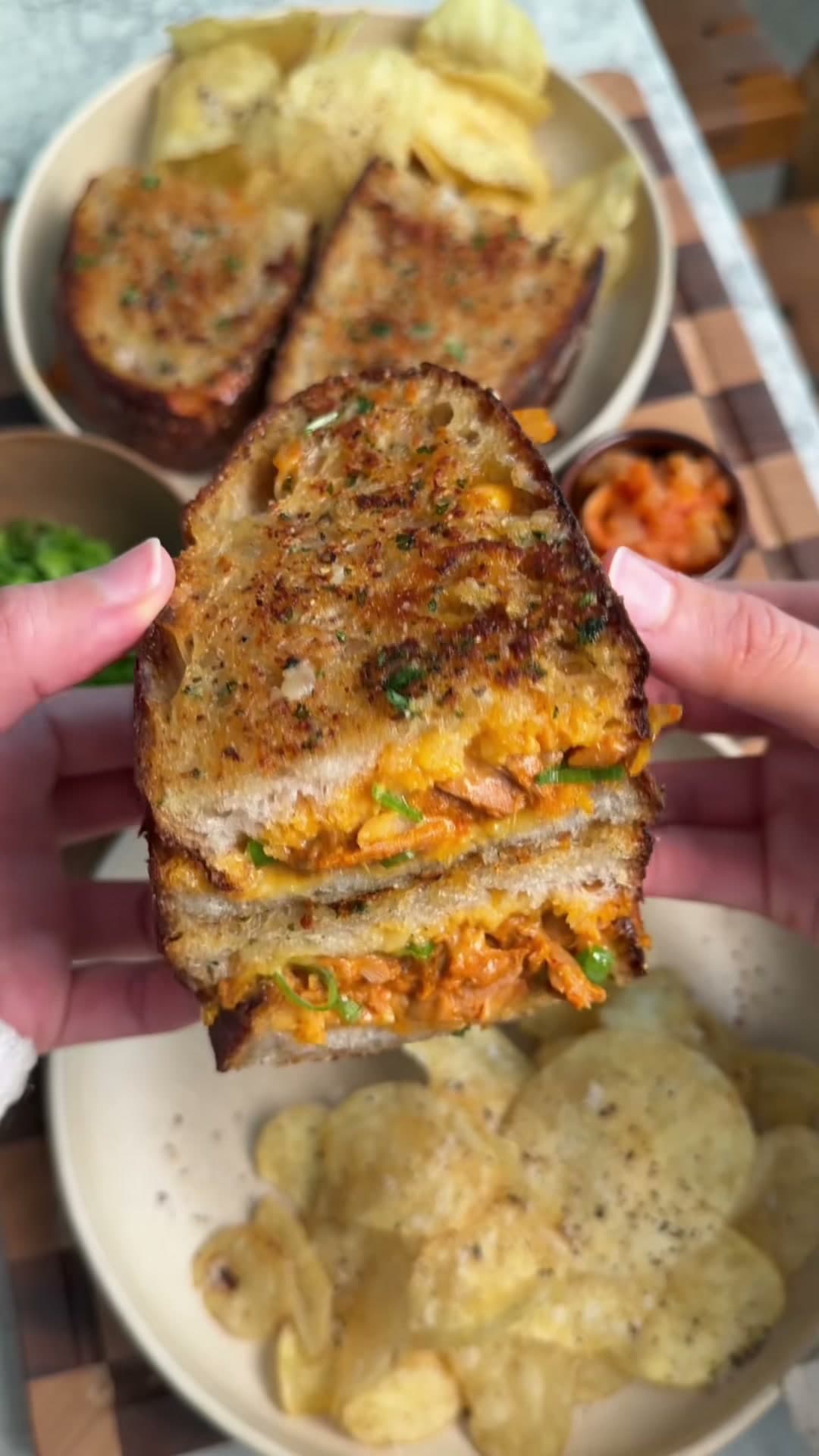 Korean Tuna Melt with Garlic Butter