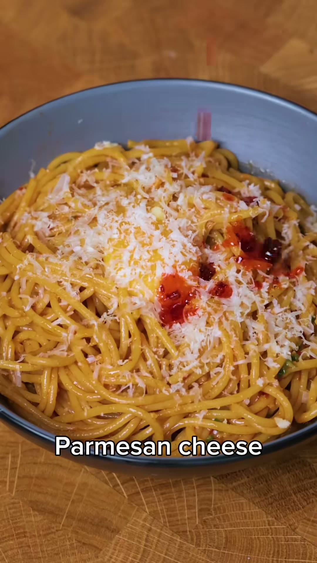 Chili Oil Garlic Butter Pasta