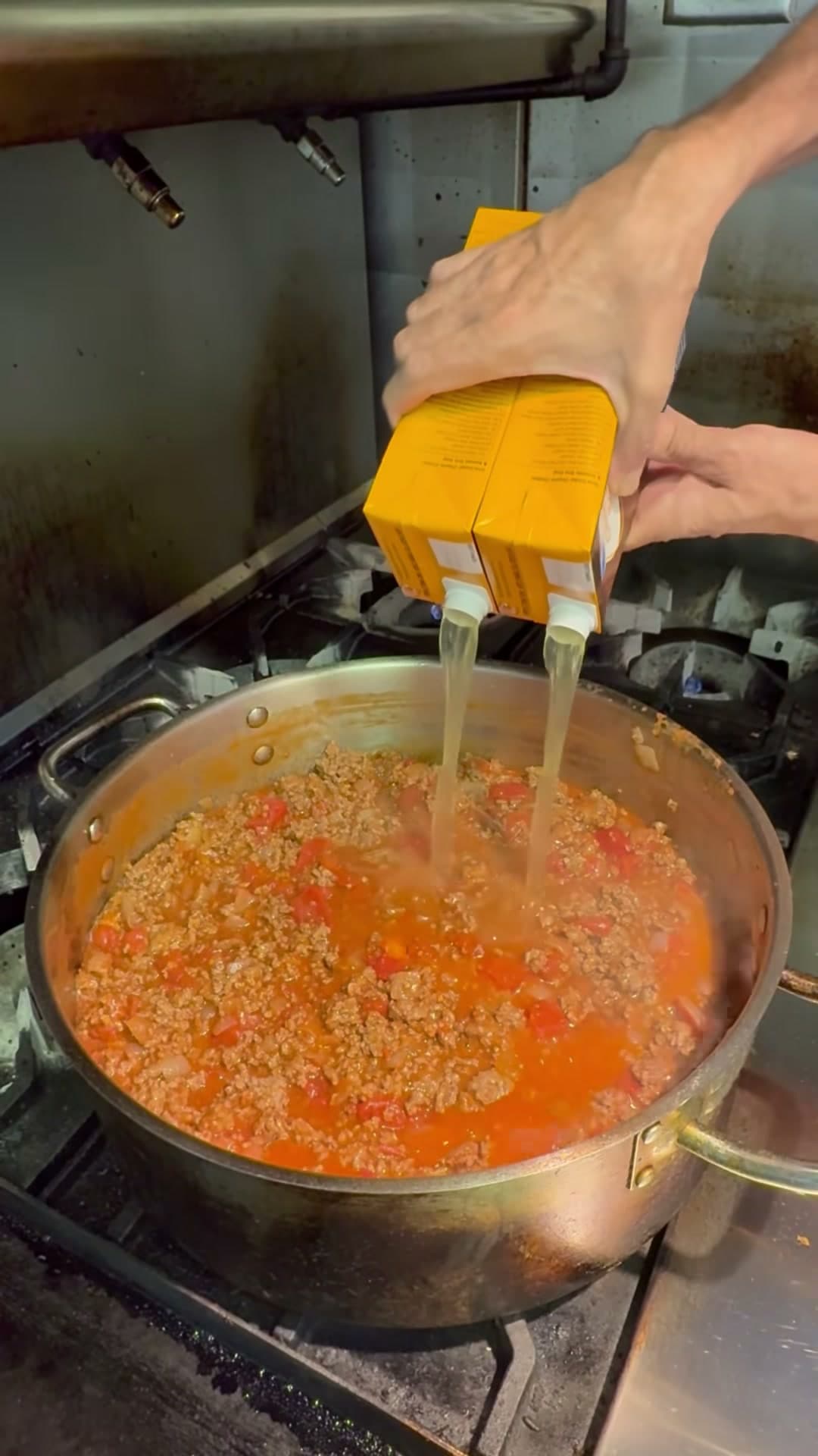 One-Pot Lasagna Soup With Spinach And Ricotta