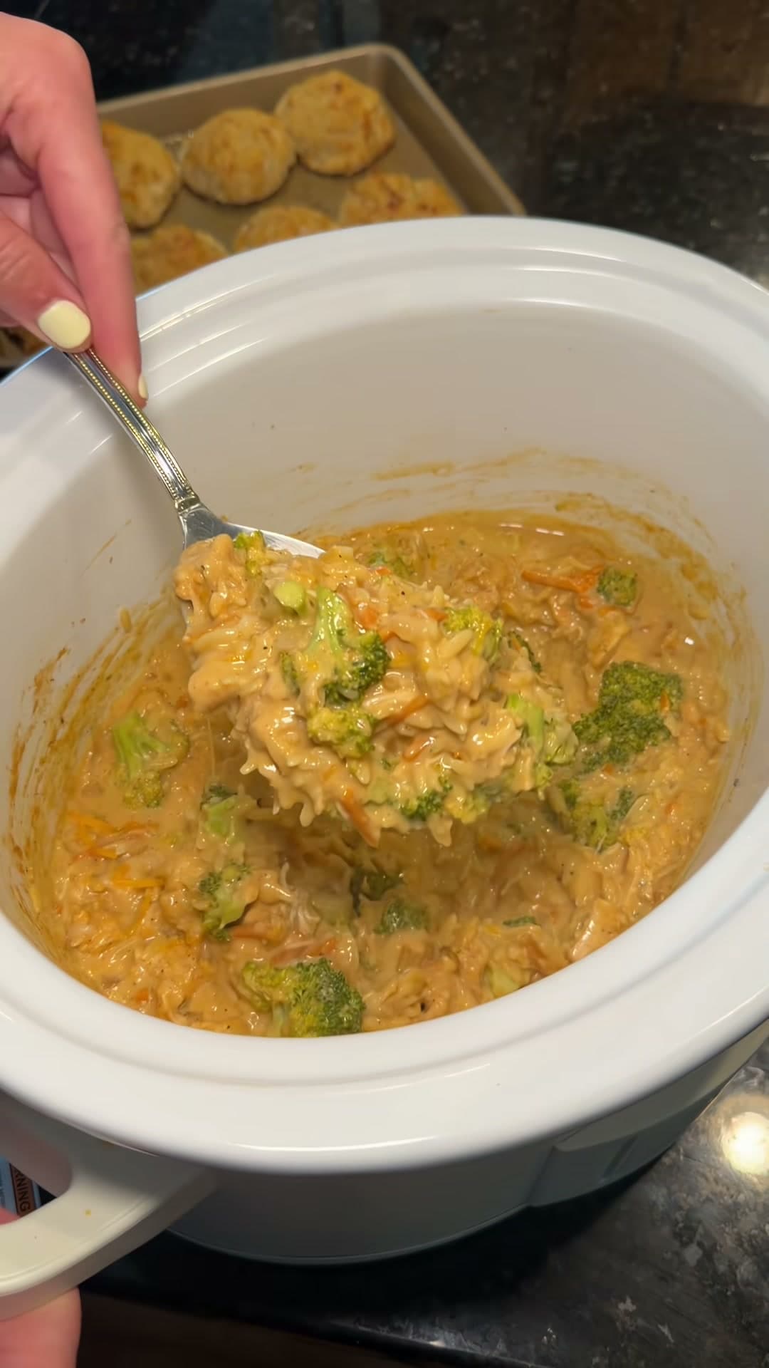 Broccoli Cheddar Chicken Orzo