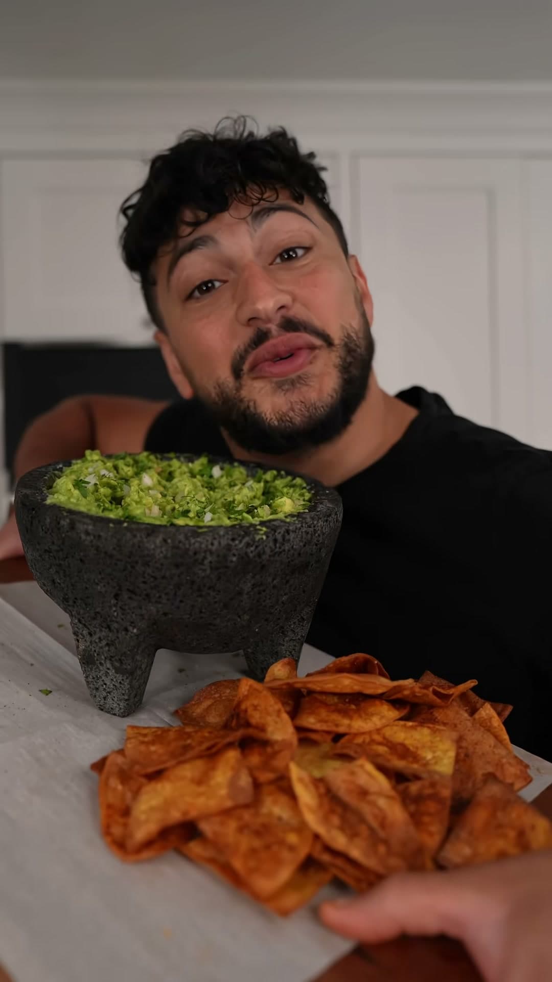 Classic Guacamole with Homemade Tortilla Chips