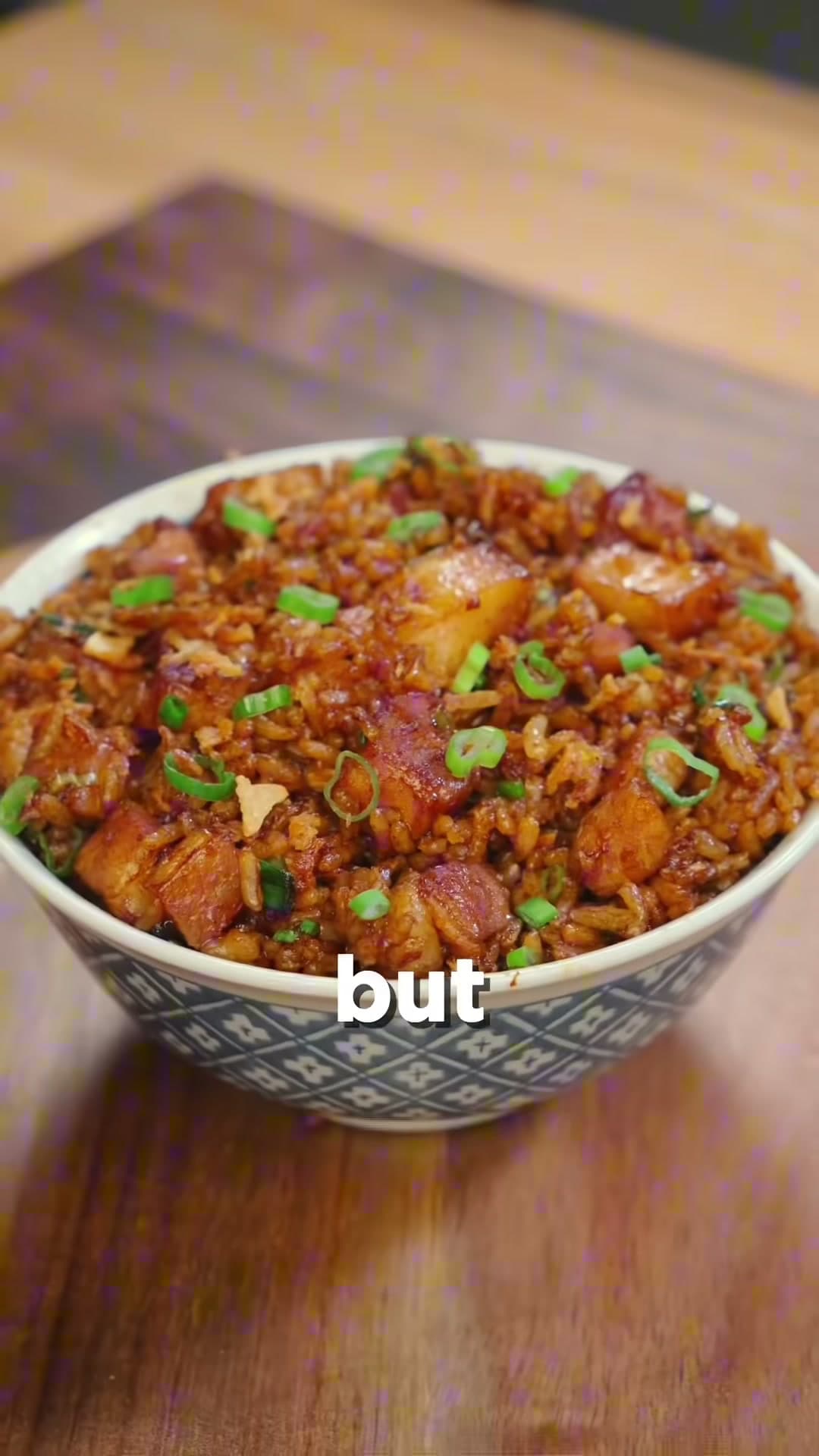 Garlic Pork Belly Fried Rice