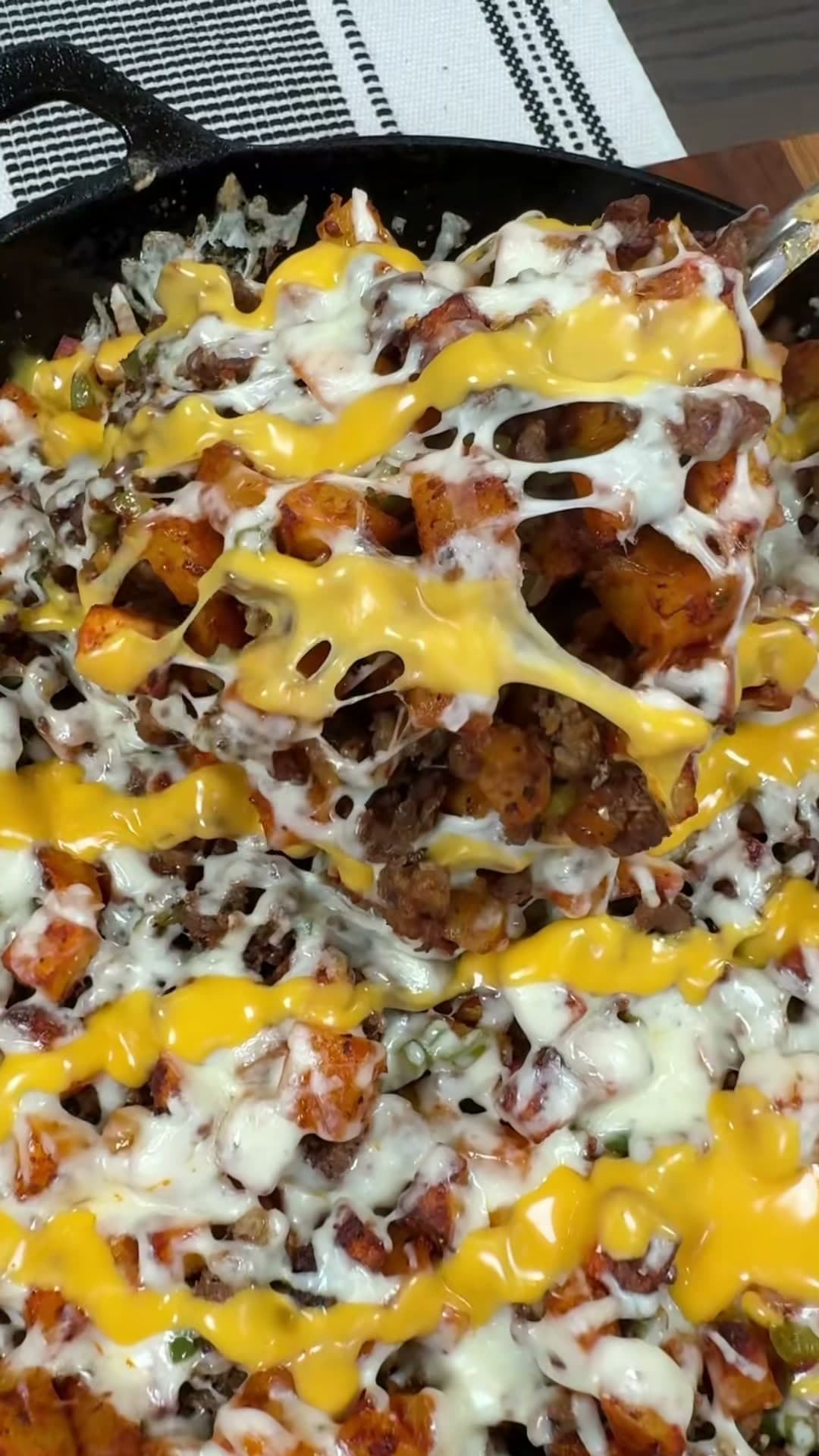 Philly Cheesesteak Potato Skillet