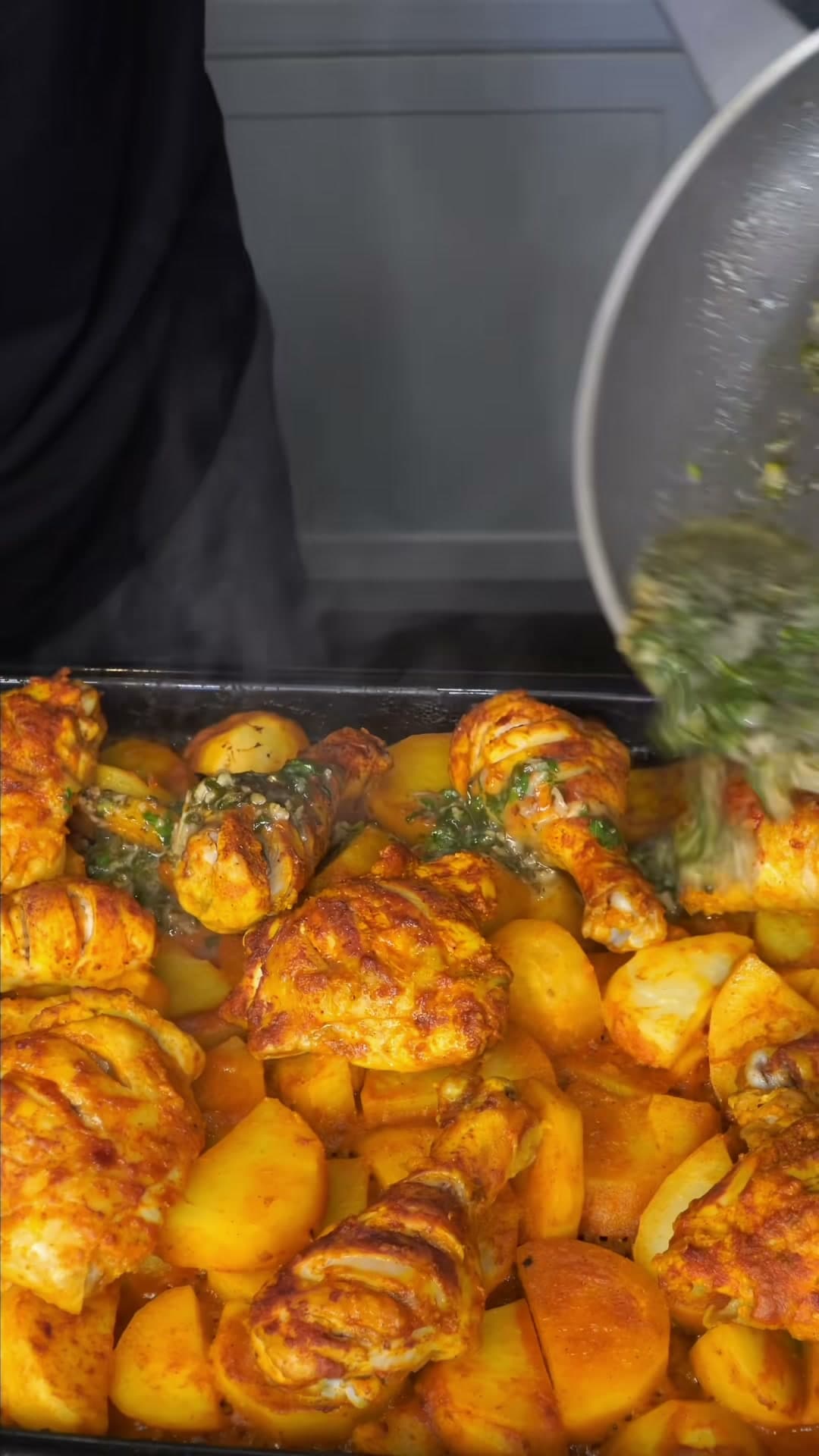 Roasted Lemon Garlic Chicken and Potatoes