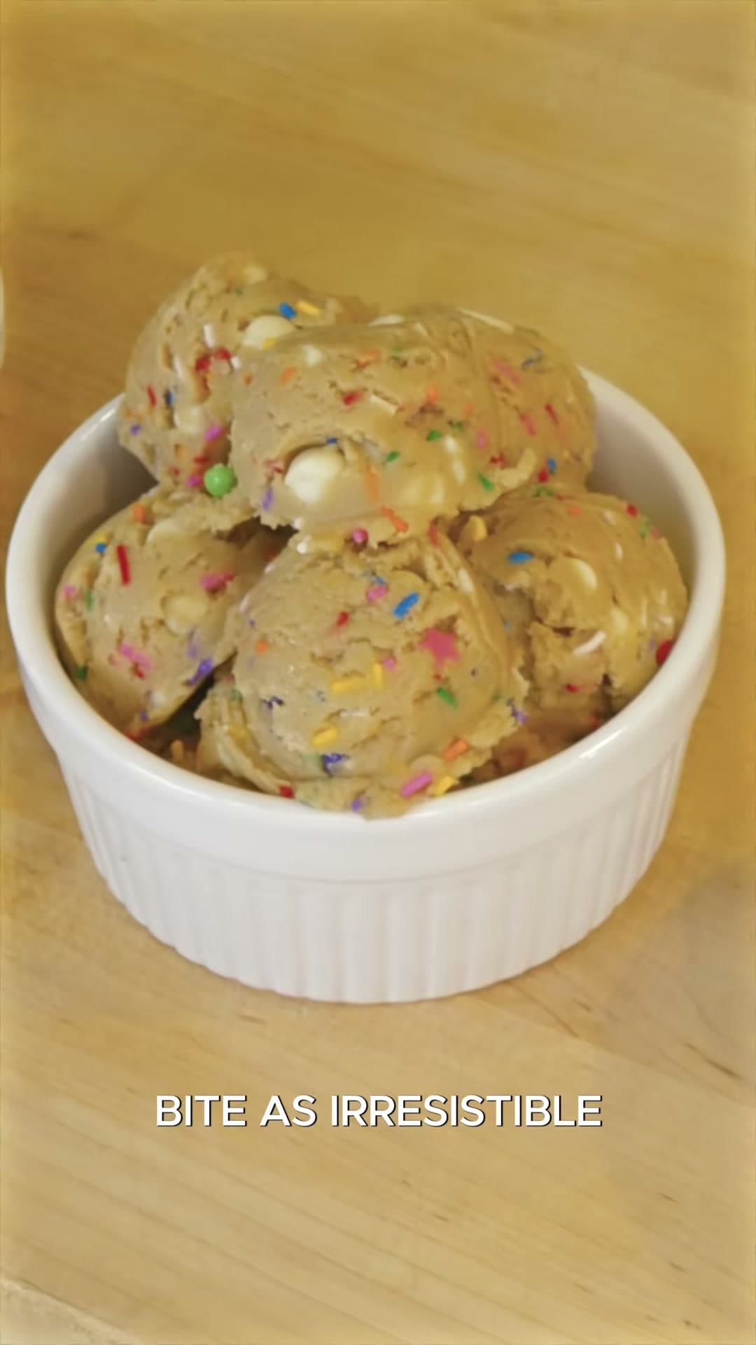 No-Bake Birthday Cake Cookie Dough