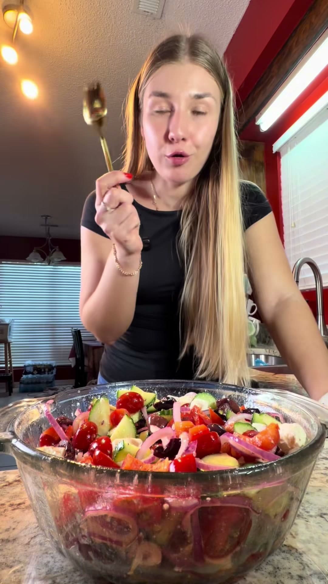 Greek Salad with a Russian Twist