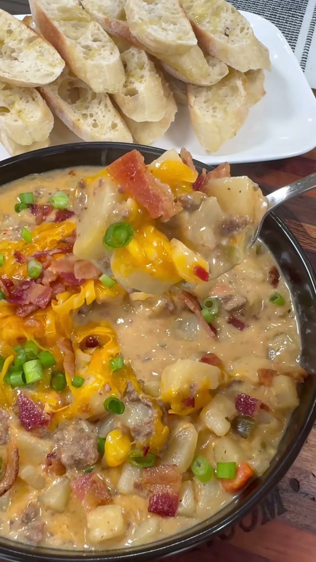 Bacon Cheeseburger Soup