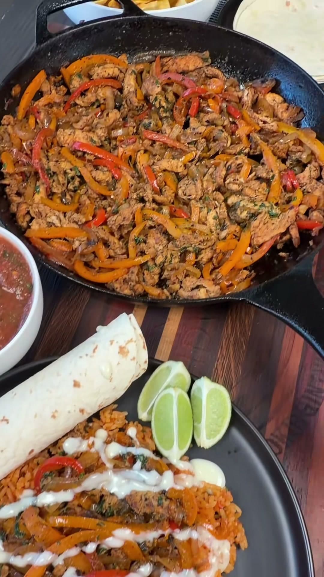 Skillet Chicken Fajitas