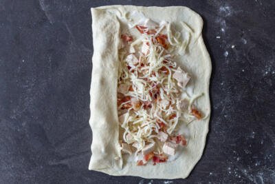 Chicken Bake rolled up