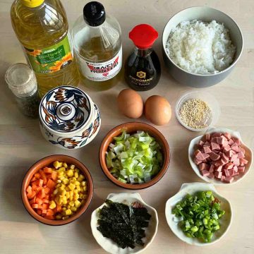 Japanese Chahan Ingredients