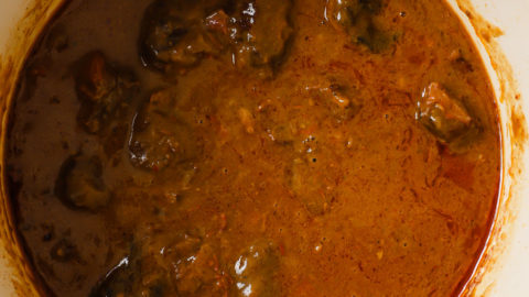 Finished Nihari in a Dutch Oven